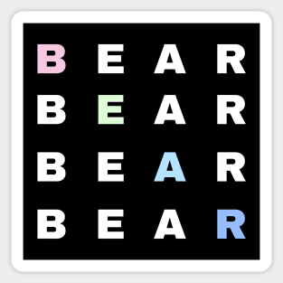 Bear Text - Typography Sticker